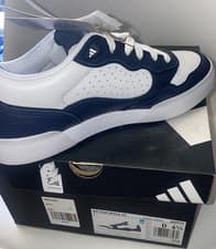 Image of adidas Retrocross 25 Men's Trainers White Navy Leather UK 6.5 EU 40