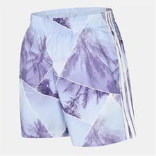 Image of ADIDAS ORIGINALS PALM PRINT PURPLE SWIM SHORTS UK M-2XL LAST 4 NEW RRP £40
