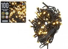 Image of CHRISTMAS LIGHTS LED STRING - 100 Warm White, Mains Operated, Multi-Function