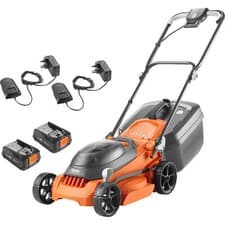 Image of Flymo EASISTORE 340R P4A 36v Cordless Rotary Lawnmower 340mm 2 x 2ah Li-ion
