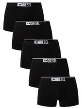 Image of Diesel Men's 5 Pack Damien Trunks, Black