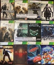 Image of X Box 360-Instruction Manuals-All Originals-In Superb Condition-NO GAME