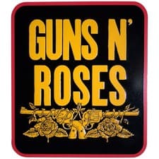 Image of Guns N' Roses Stacked Logo Black Fridge Magnet