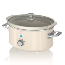 Image of Swan Retro Slow Cooker with 3 Temperature Settings Keep Warm Function Removable