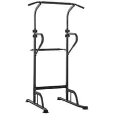 Image of HOMCOM Power Tower Dip Station Pull Up Bar Multi-Function Push Up Gym Equipment