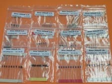Image of Lab Pack Assortment 500mW Zener Diode 110 Pcs 12 Values Miniature Type 25g 798