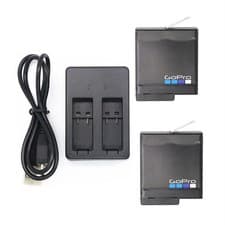 Image of 2Pcs New Genuine GoPro 5 Battery With Charger For AHDBT-501 HERO5 Black Silver
