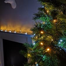 Image of 200 LED 16m Premier Christmas Outdoor 8 Function Lights Warm & Cool White