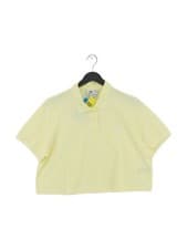 Image of Adidas Women's Top UK 18 Yellow Cotton New with tags