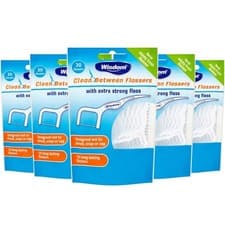 Image of Wisdom Clean Between Flossers With Extra Strong Floss 30 Units Pack 5