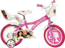 Image of 16 BARBIE LOVE BIKE FOR GIRL WITH STABILIZER WHEELS DINO BIKES