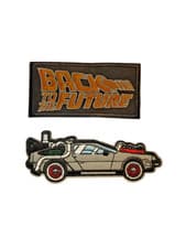 Image of Back to the future Twin Pack delorean - Iron On patch Sew On transfer Badge