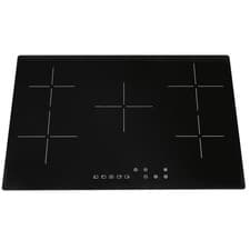 Image of SIA CERH75BL 75cm Black 5 Zone Frameless Touch Control Electric Ceramic Hob