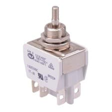 Image of 644H/2X2330 APEM On-On-On 12mm Toggle Switch DP3T 15A 250VAC