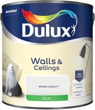 Image of Dulux Silk Smooth Creamy Emulsion Walls Ceilings Paint 2.5L Colours