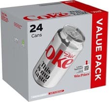Image of Diet Coke Can Cola, Box 330 ml (Pack of 24)