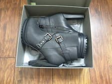 Image of Womens Boots - All Saints Aden Black Ankle Boots BNWB Size UK 7 EUR 40