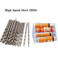 Image of HSS Twist Drill Bit Diameter 0.5mm 0.6mm 0.8mm 1mm to 4mm for Steel Plastic Wood