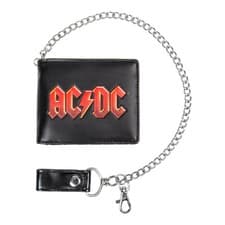 Image of Official AC/DC Wallet & Chain (Black)