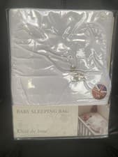 Image of Clair de Lune Jungle Dream 2.5 Tog Baby Sleeping Bag, White, 0-6 Months