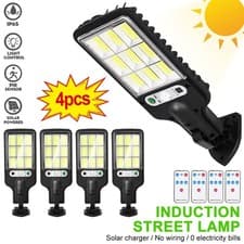 Image of 4PACK LED Solar PIR Motion Sensor 6000W Wall Light Security Garden Lamp W/Remote