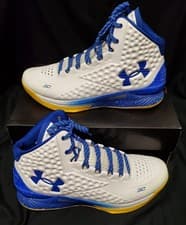 Image of UNDER ARMOUR RETRO CURRY 1 DUBNATION MENS SIZE 13 FREE HEADBAND! GSW BASKETBALL!