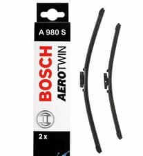 Image of Bosch Front Car Window Windscreen Wiper Blades Aerotwin 600mm+475mm A980S