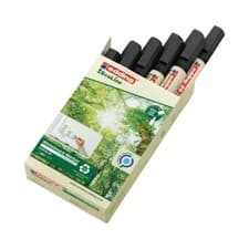 Image of Edding 29 Ecoline Whiteboard Marker Refillable Pen Black Pack of 10 4-29001