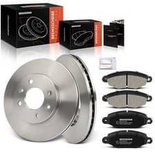 Image of Brake Discs & Brake Pads Front for Renault Kangoo Nissan Kubistar X76 7701204286