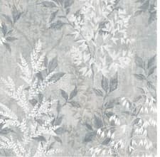 Image of Rasch Texture Effect Garden Leaf Plant Leaves Metallic Grey Wallpaper 284576