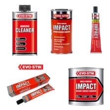 Image of Evo-Stik Impact Adhesives and Adhesive Cleaner Multi Purpose Instant Contact