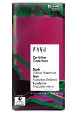 Image of Organic Dark Whole Hazelnuts Bar 100g (Vivani)
