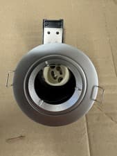 Image of Bell Firestay Satin Silver 08594 Fire Rated Fixed Downlight GU10 Or 12v IP20