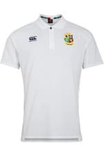 Image of British & Irish Lions Polo Men's Rugby Canterbury Pique White Top - New