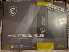 Image of MSI MAG A750GL 750W Full Modular 80+ Gold PCIE 5.1 ATX 3.1 Power Supply PSU