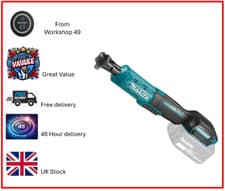 Image of Makita DWR180Z 18V LXT Ratchet Wrench Body 3/8" & 1/4" Square Drive - BNIB