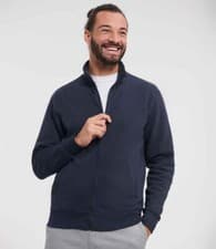 Image of Russell Authentic Sweat Jacket Drop Shoulder Zip Up Casual Workwear