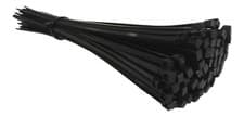 Image of BLACK Cable Ties Nylon Zip Tie Wraps Strong Long - All Sizes - Best Quality