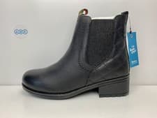 Image of Women’s Barbour Rimini Chelsea Boots Black Leather Weather Proof UK Size 3 EU 36