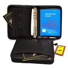 Image of A5 ZIPPED CONFERENCE RING BINDER 9978A 6 holes 22mm Rings dia. Black