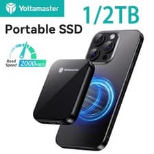 Image of 1/2TB Magnetic External SSD Up To 2000MB/s USB3.2 4K ProRes HDR iPhone 17Pro MAX