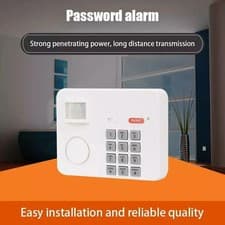 Image of WIRELESS MOTION SENSOR ALARM WITH SECURITY KEYPAD HOME GARAGE SHED CARAVAN UK