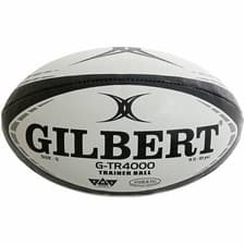 Image of Gilbert G-TR 4000 Black Training Quality Rugby Ball Size 3 4 5 - Free P&P