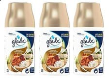 Image of 3 x 269ml Glade Sensual Automatic Air Freshener Spray Refill Sandalwood Jasmine