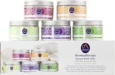 Image of Epsom Bath Salts Bundle Gift Set – 5 X 300G of De-Stress, Detox, Lavender, Mobil