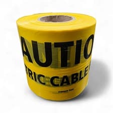 Image of Caution Electric Cable Below Warning Tape 150mm x 365m