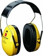 Image of 3M PELTOR Optime 1 Earmuffs - Yellow (H510A)