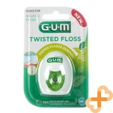 Image of GUM TWISTED FLOSS Interdental Floss 30 m Braided Waxed with Green Tea