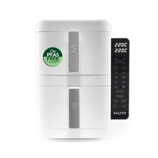 Image of Salter VertiCook Ultra Stackable 9L Air Fryer, 2 Baskets, 9 Functions, 2400W