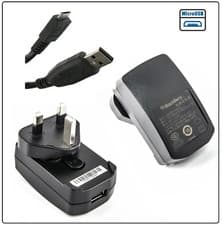 Image of Genuine Blackberry Mains Charger for Bold 9700 9780 9790 Curve 8520 9300 3G 9320